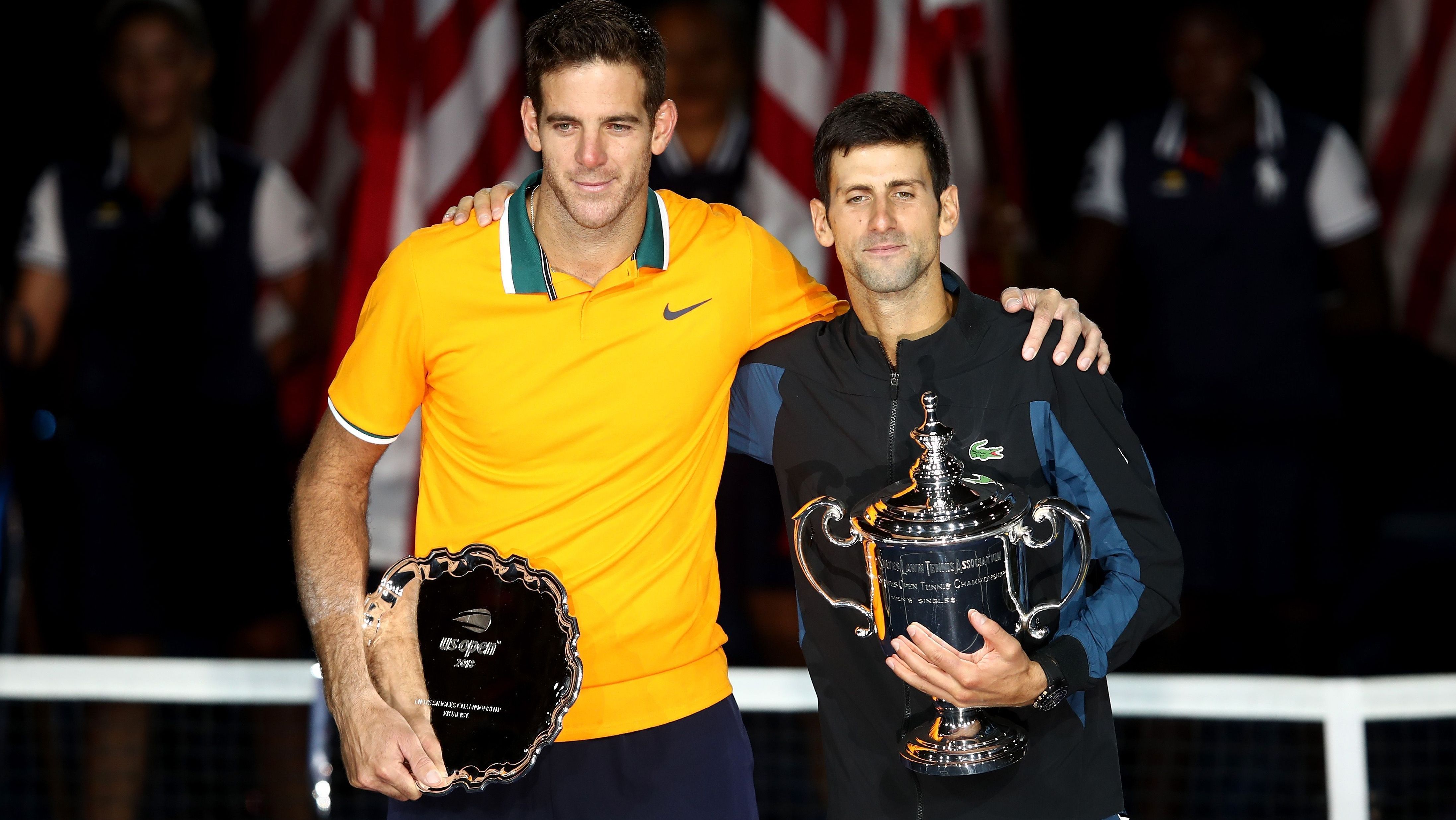 Del Potro e Djokovic na final do US Open em 2018