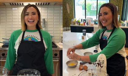 Demi Lovato diz que cozinhar tem ajudado a lidar com seu transtorno alimentar