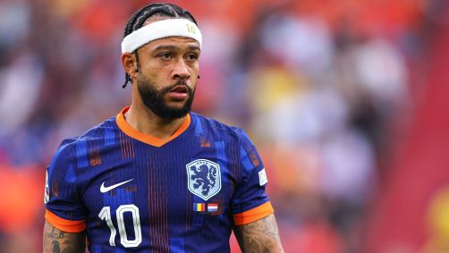 Memphis Depay em jogo da Holanda na Eurocopa