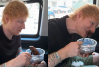 Ed Sheeran, headliner do Rock in Rio, prova picanha e diz: "É muito bom"