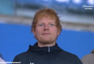 Antes de show no Rock in Rio, Ed Sheeran assiste jogo no Maracanã
