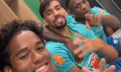 Paquetá e Vini Jr. tiram sarro de Endrick na Seleção: "Você é Bobby"