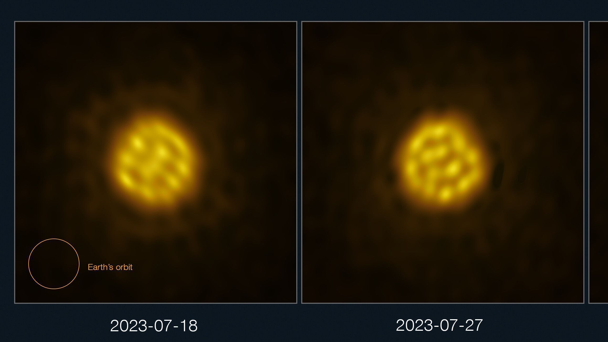 Detailed images of the surface of the star R Doradus