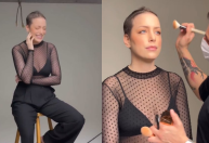 Fabiana Justus se emociona em 1º ensaio fotográfico após diagnóstico de câncer