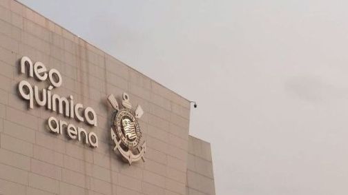 Fachada da Neo Química Arena, casa do Corinthians