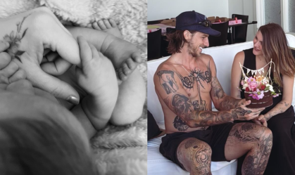 Frances Bean, filha de Kurt Cobain, dá à luz primogênito