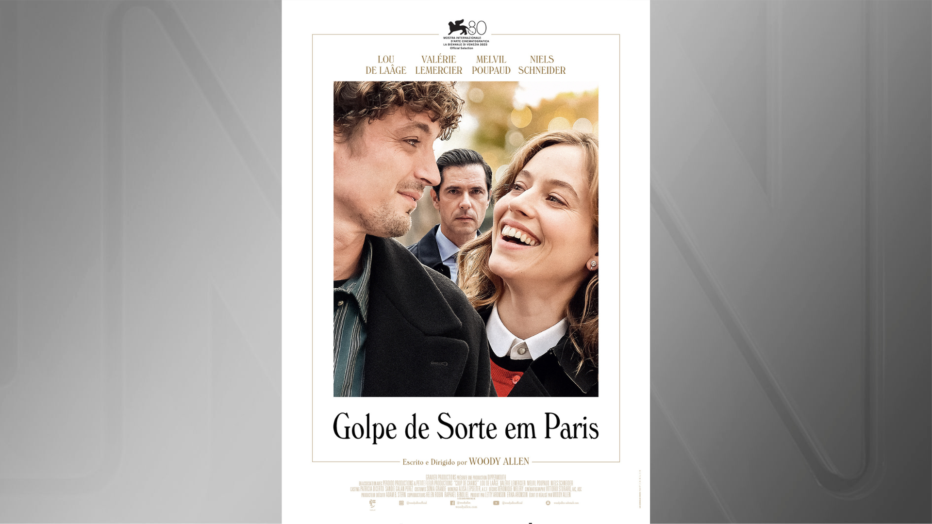 Pôster de "Golpe de Sorte em Paris", de Woody Allen