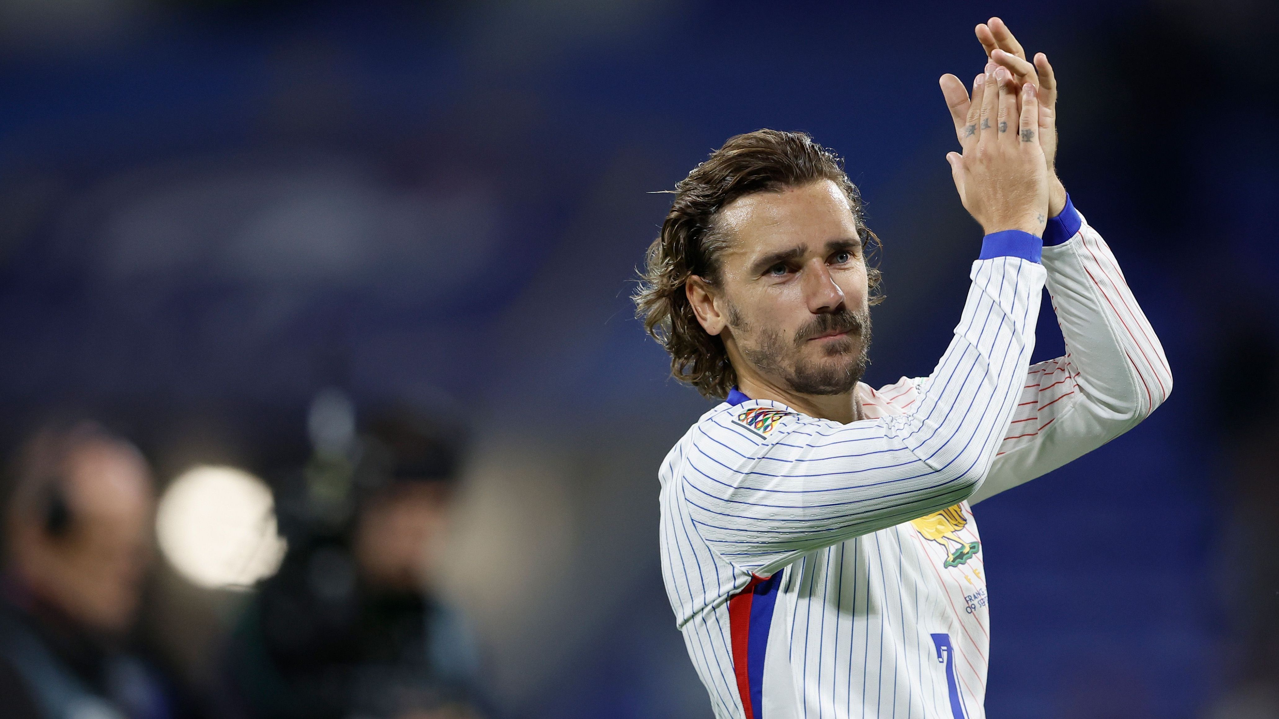 Griezmann em seu último jogo pela França, contra a Bélgica