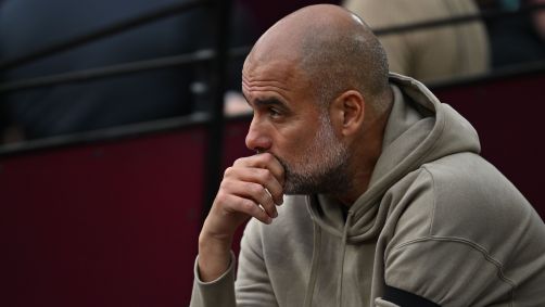 Guardiola em partida do Manchester City