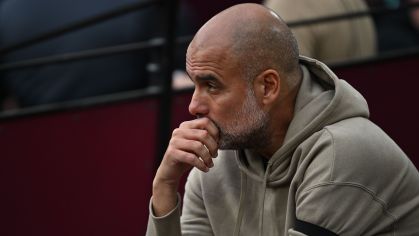 Guardiola em partida do Manchester City