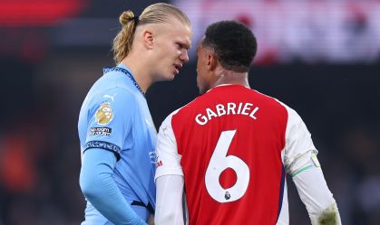 Gabriel Magalhães, do Arsenal, provoca Manchester City e desdenha de bolada