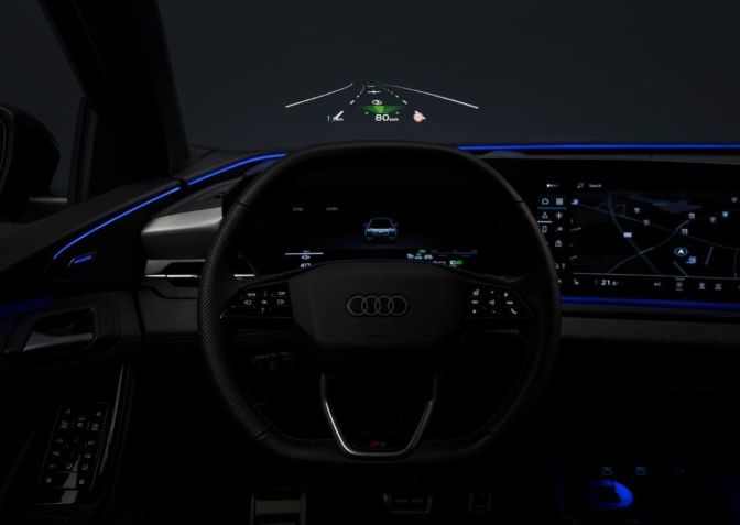 Head-Up display de realidade aumentada • Divulgação/Audi
