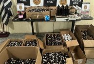 Polícia Civil encontra laboratório com mais de 4 mil frascos de anabolizantes em SP