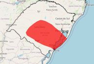 Inmet emite alerta vermelho para chuvas no Rio Grande do Sul