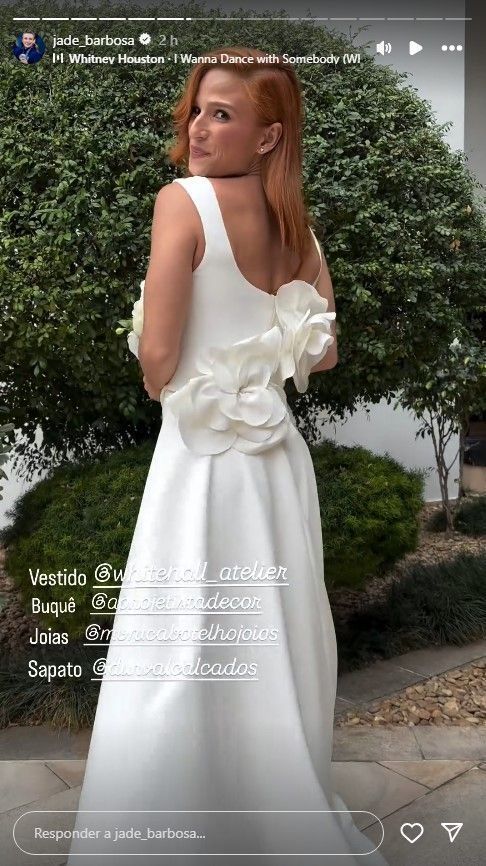 Jade Barbosa se casa neste sábado (28) • Jade Barbosa/Instagram