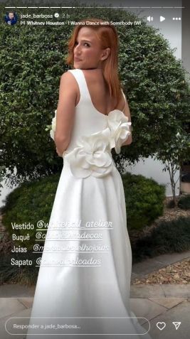 Jade Barbosa se casa neste sábado (28) • Jade Barbosa/Instagram