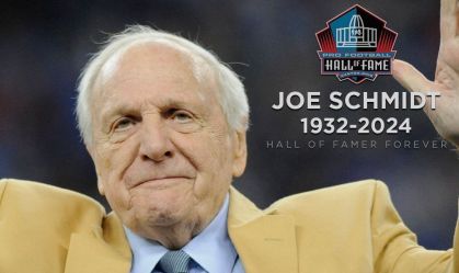 Joe Schmidt faz parte do Pro Football Hall of Fame