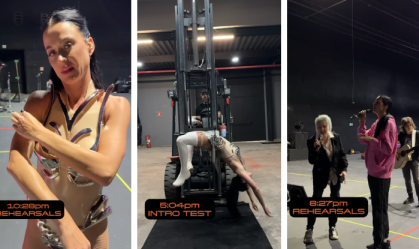 Katy Perry libera imagens de bastidores de show com megaestrutura no Rock in Rio