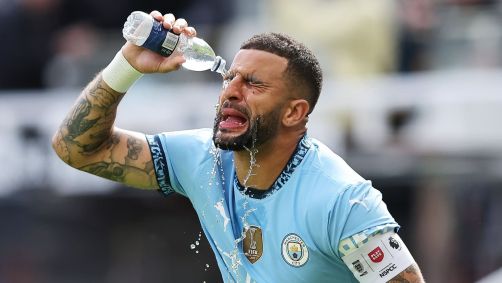 Kyle Walker, do Manchester City, durante o jogo contra o Newcastle
