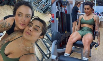 Lauana Prado mostra treino com a namorada: "Anota o segredo"