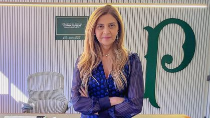 Leila Pereira, presidente do Palmeiras