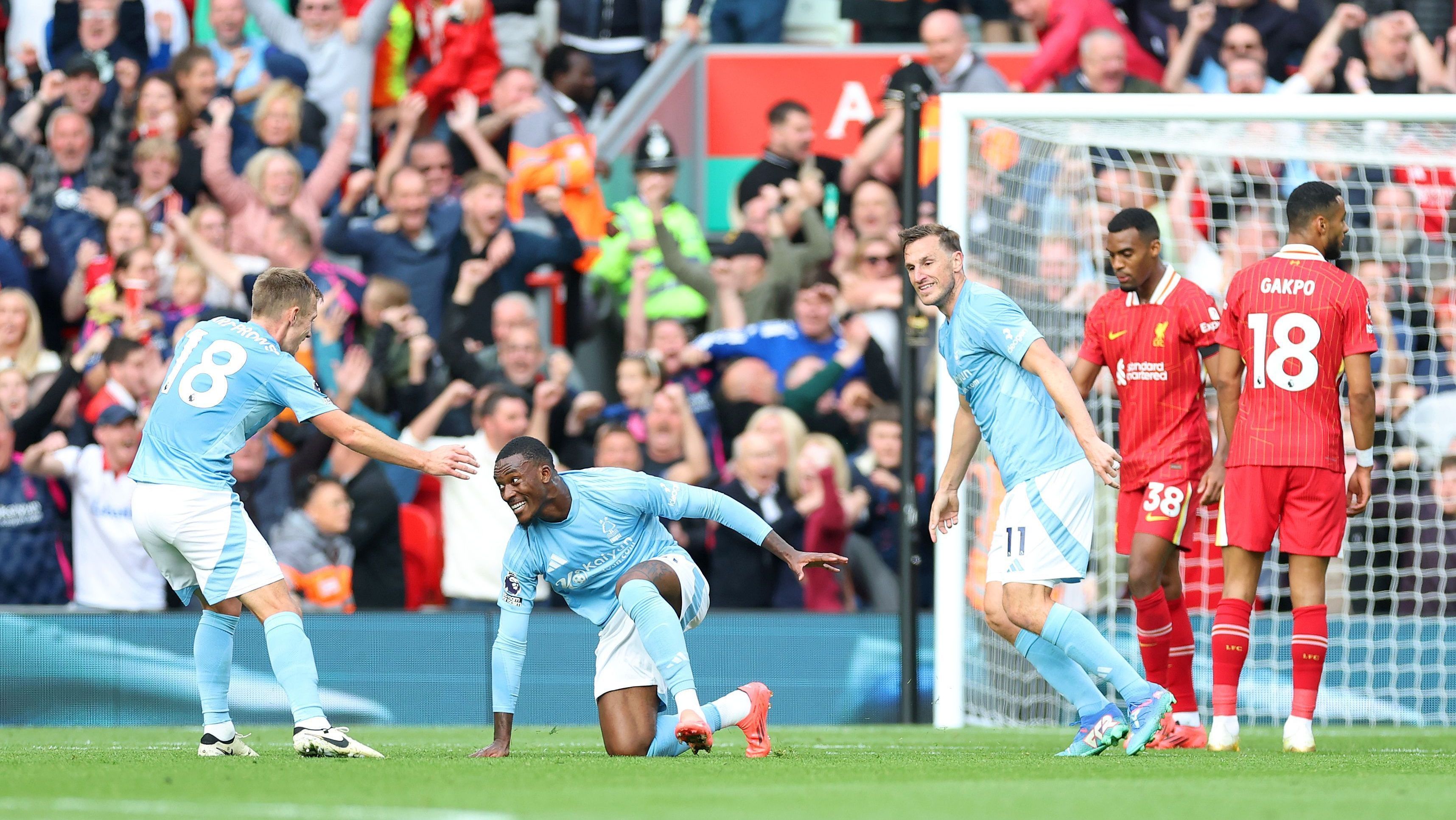 Liverpool perde para o Nottingham Forest na Premier League