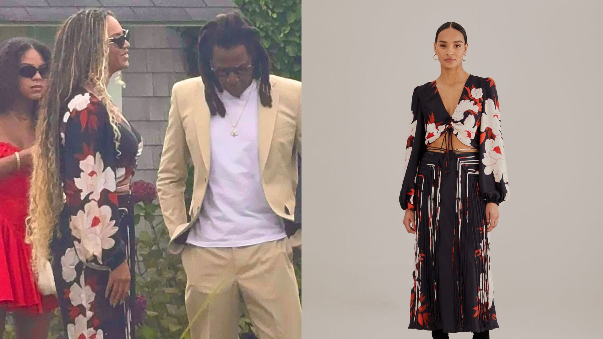 Beyoncé usou um conjunto da FARM no aniversário de sua ex-assistente pessoal