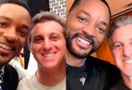 Após Rock in Rio, Will Smith e Luciano Huck recriam foto de anos atrás