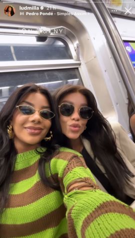 Ludmilla e Brunna Gonçalves curtiram passeio no centro de NY • Instagram/Ludmilla