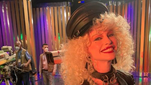Maidê Mahl interpretou Elke Maravilha na série &quot;O Rei da TV&quot;
