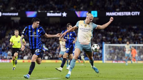 Manchester City, de Haaland, não sai do zero com a Inter de Milão