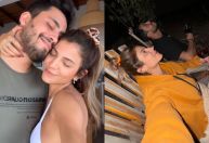 Filho de Leonardo viaja com ex-BBB Hariany após rumores de crise