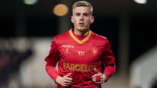 Máxime Dominguez em ação pelo Gil Vicente, de Portugal