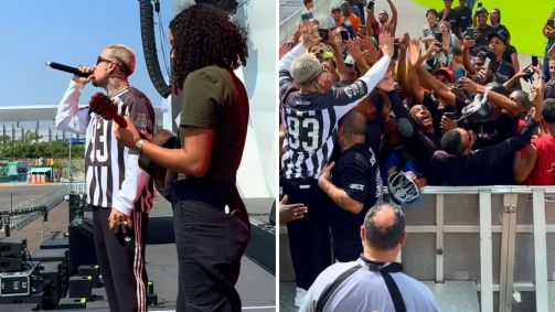 MC Daniel ensaia show no palco do Rock in Rio