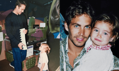 Filha de Paul Walker lembra aniversário do pai com foto antiga: "Anjo da guarda"
