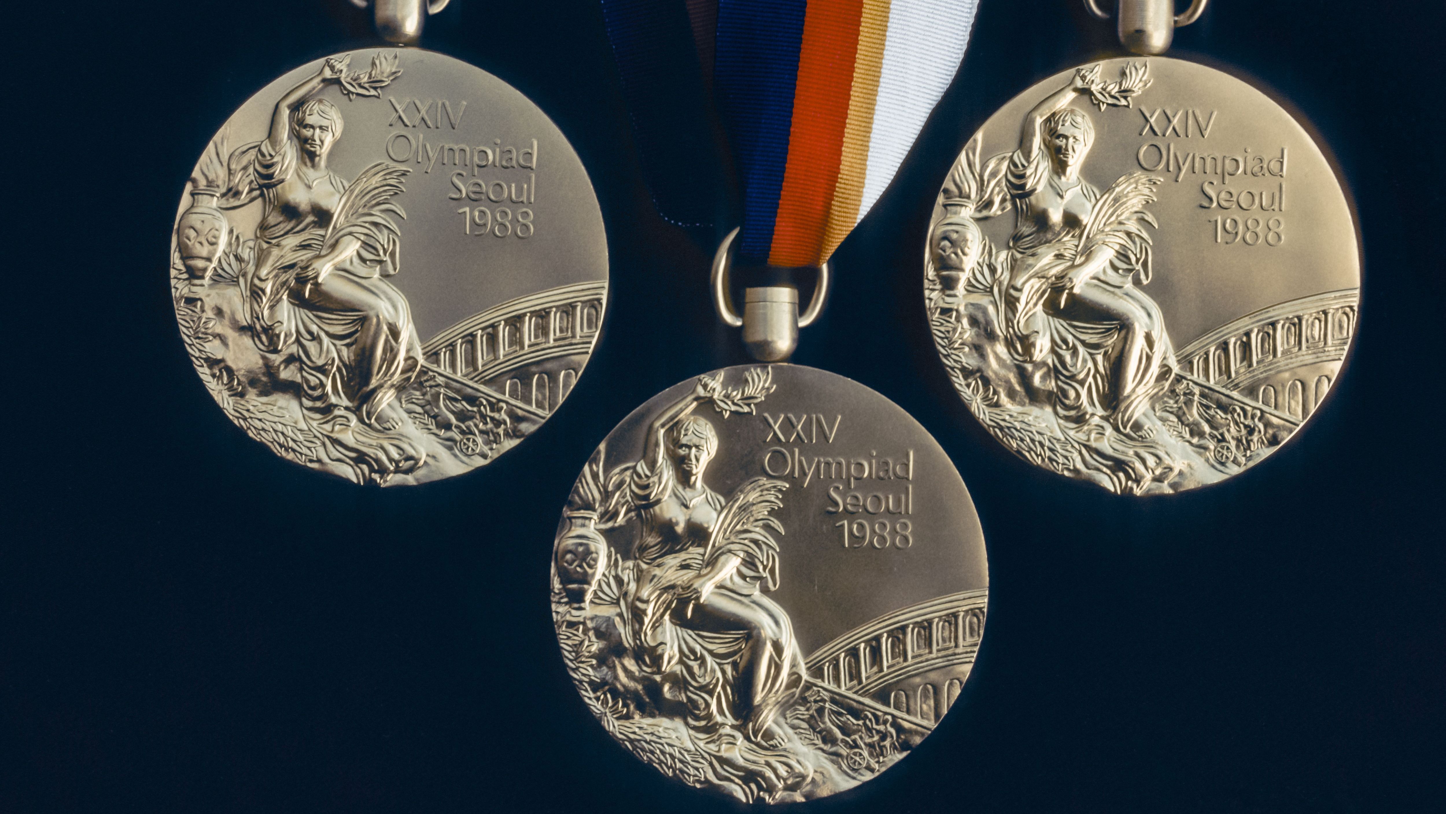 Medalha de ouro da Olimpíada de 1988, realizada em Seul, na Coreia do Sul