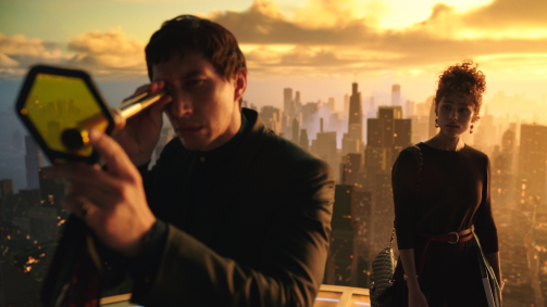 Adam Driver em cena de &quot;Megalopolis&quot;