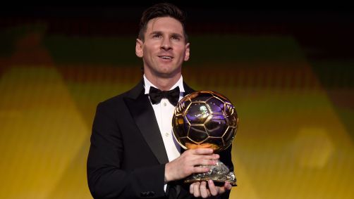 Messi venceu a Bola de Ouro em 2015