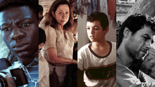 Montagem com imagem dos filmes "Cidade de Deus", "Central do Brasil", "Pixote - A Lei do Mais Fraco" e "O Pagador de Promessas"