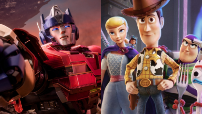 Filmes "Transformers: A Origem" e "Toy Story 4"