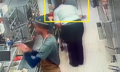 Lesão que teria sido provocada pela mordida
