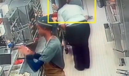 Lesão que teria sido provocada pela mordida