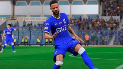 Neymar pelo Al-Hilal no game EA Sorts
