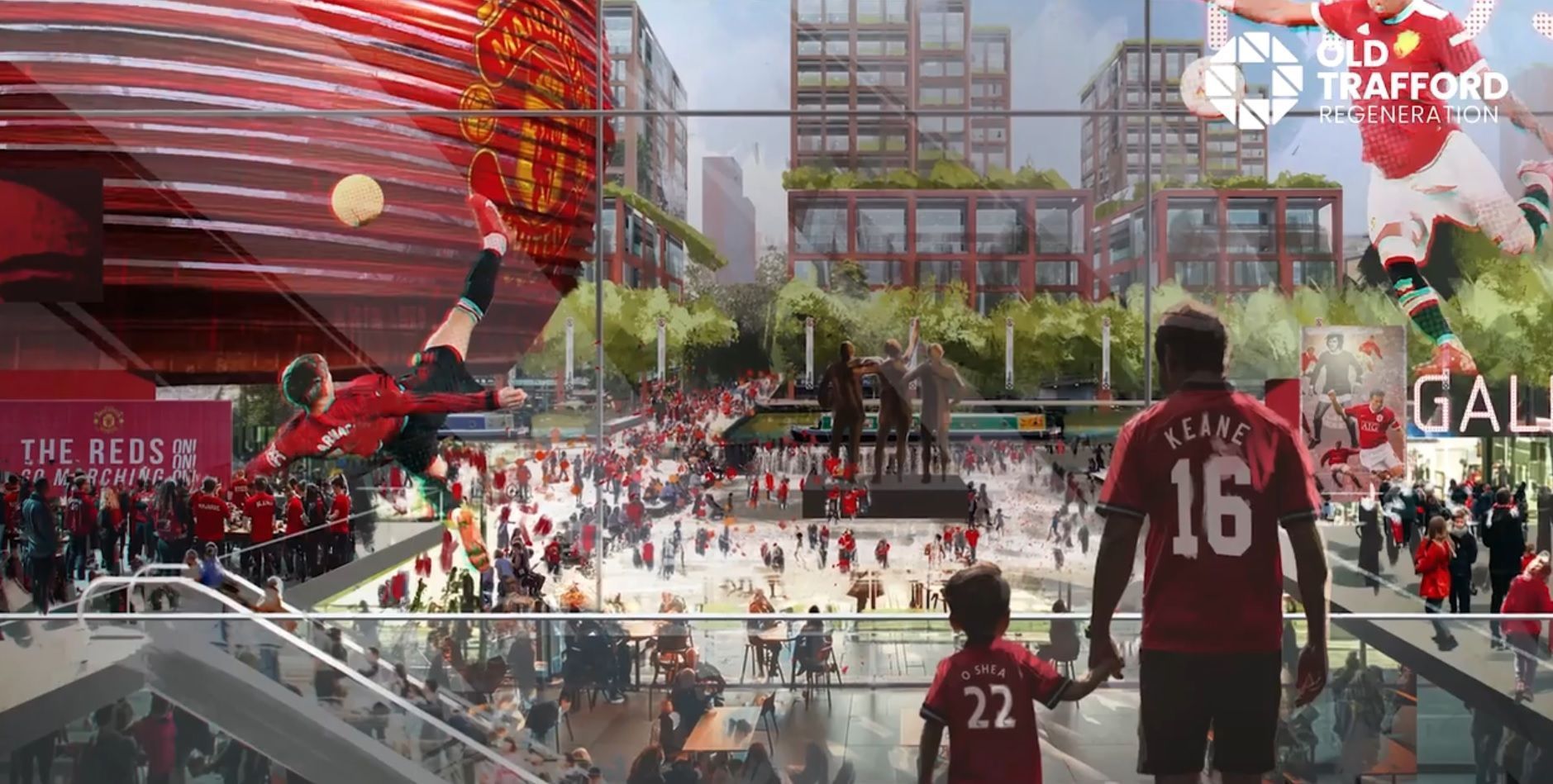 Imagens do novo Old Trafford, casa do Manchester United