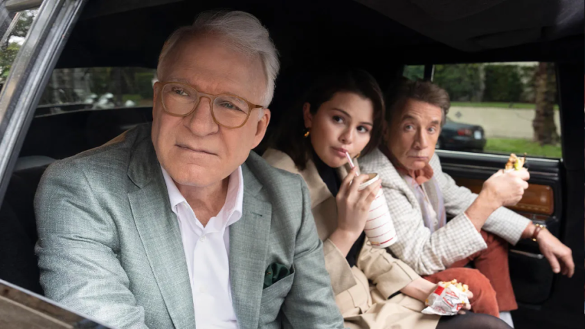 Steve Martin, Selena Gomez e Martin Short concorrem ao Emmy 2024 pela série do Disney+ • Divulgação/Hulu