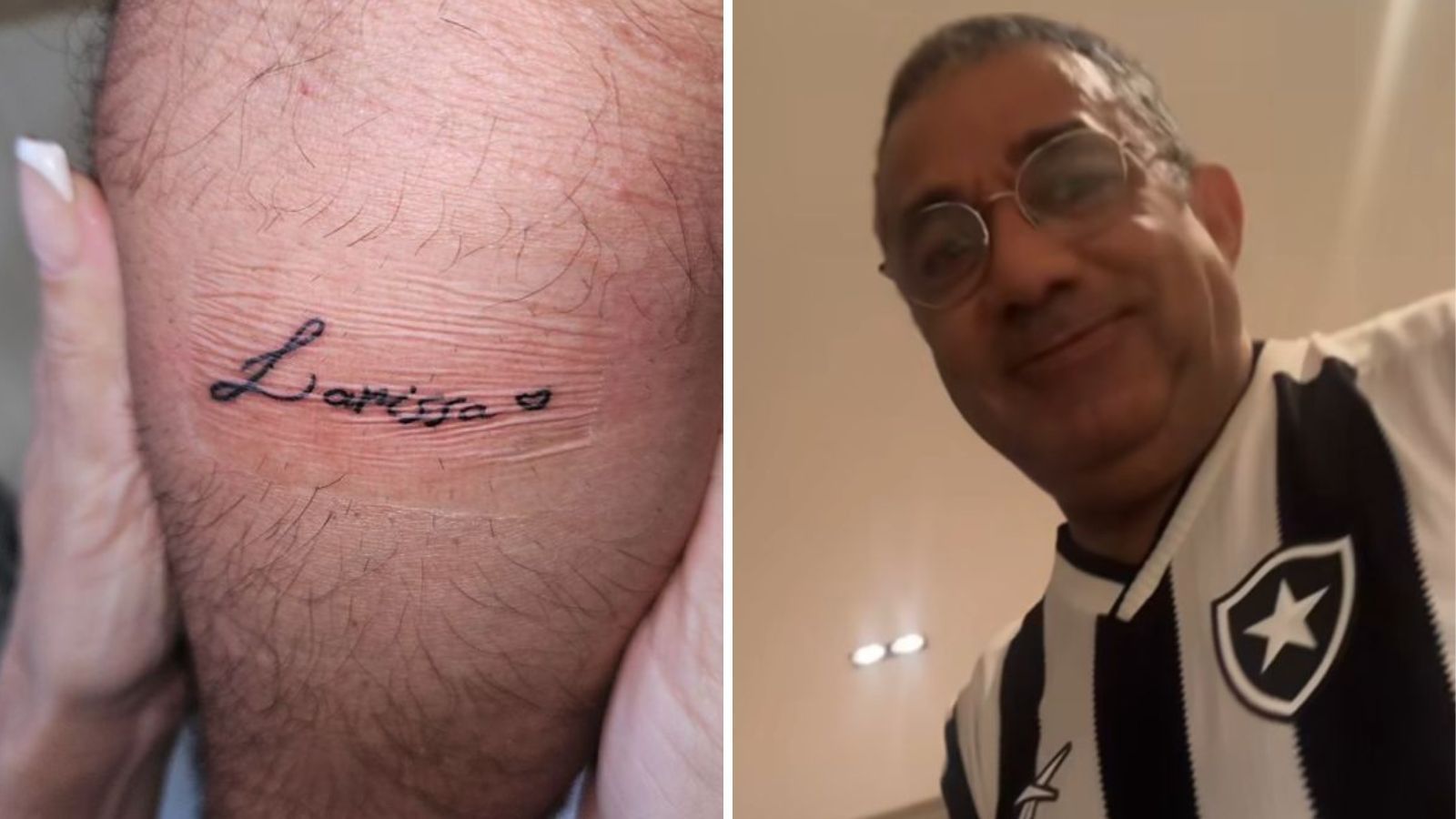 Pai de Anitta faz tatuagem com o nome da cantora