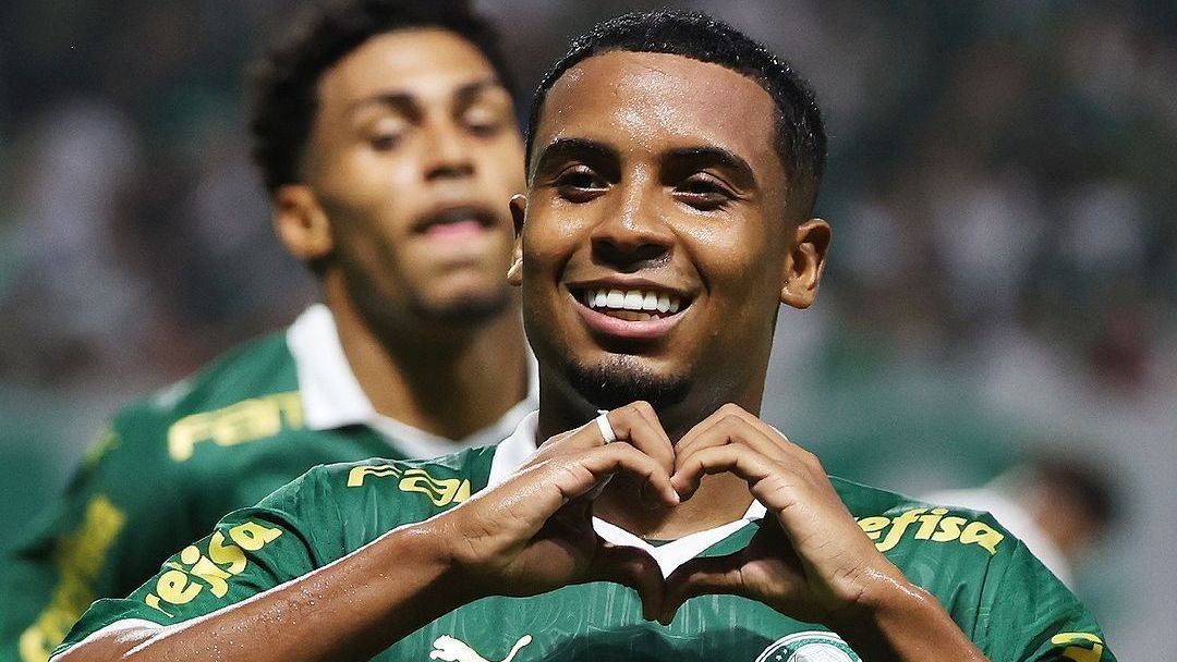 Coutinho comemora gol pelo Palmeiras na final do Brasileirão Sub-20 contra o Cruzeiro