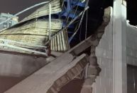 Veja como ficou arena do Praia Clube após teto desabar em tempestade