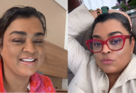 Preta Gil tem alta após quimioterapia e comemora com a família em casa