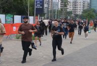 Rock in Rio 2024: público chega correndo para 3º dia de festival; veja fotos